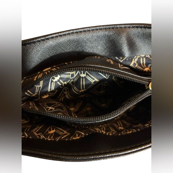 LoungeFly Star Wars rule the galaxy Black and Gold Handbag - Picture 7 of 7